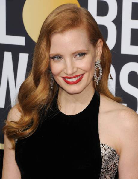 Le coiffure one side de Jessica Chastain