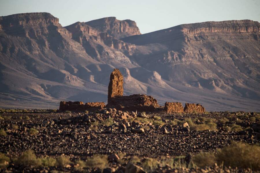 Une kasbah abandonnée dans la région de Ouarzazate au Maroc