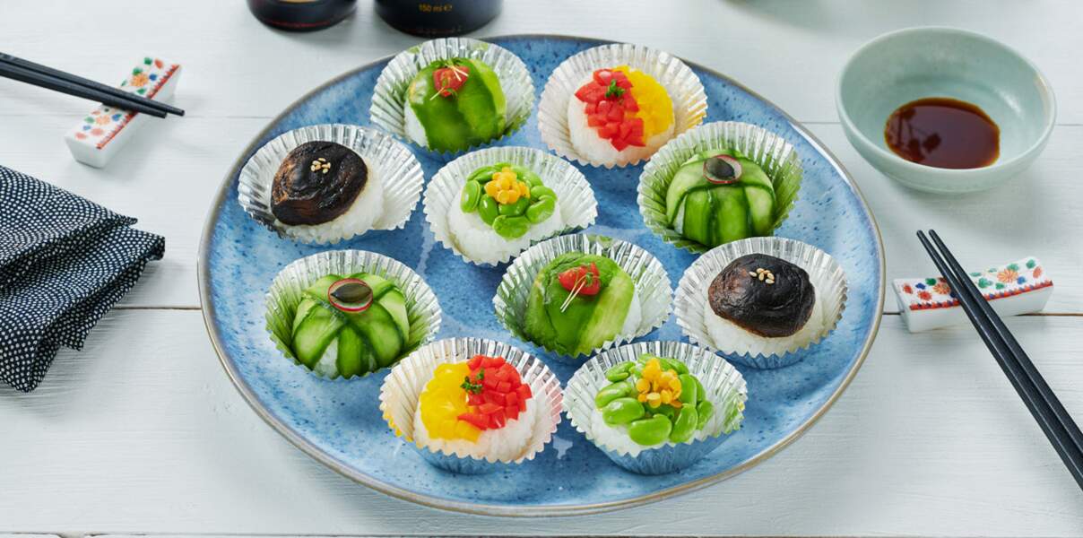 Sushi Cakes végétariens 
