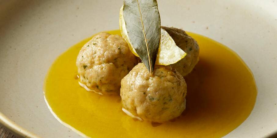 Boulettes de veau au citron, beurre muscade cannelle de Cyril Lignac