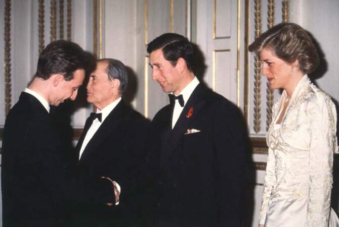 Stéphane Bern avec le prince Charles et Lady Di
