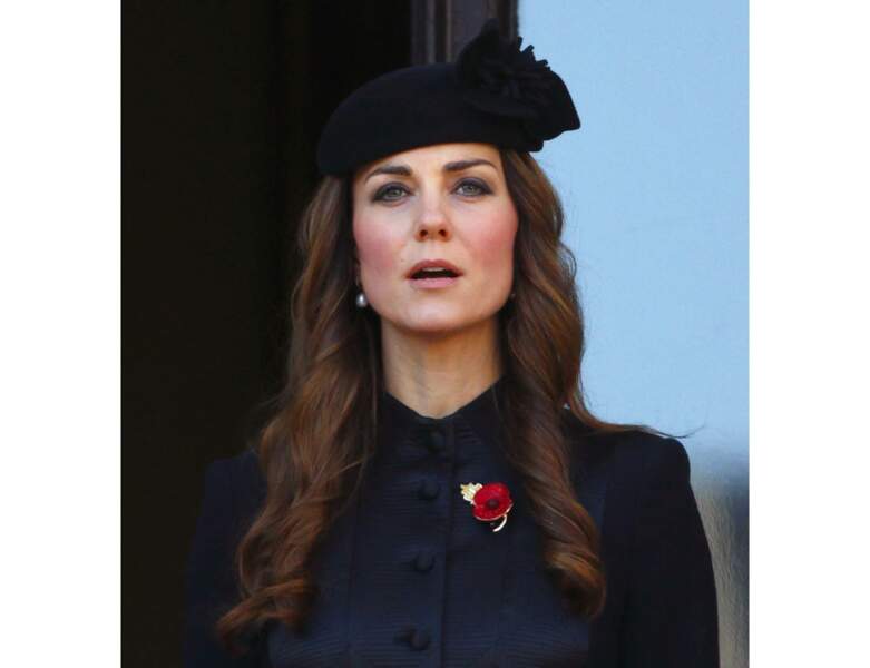 Les cheveux châtain cuivré de Kate Middleton