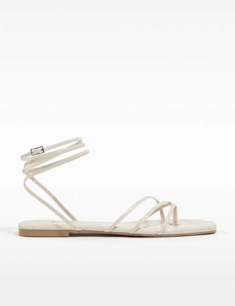 Sandales tendance : blanches 