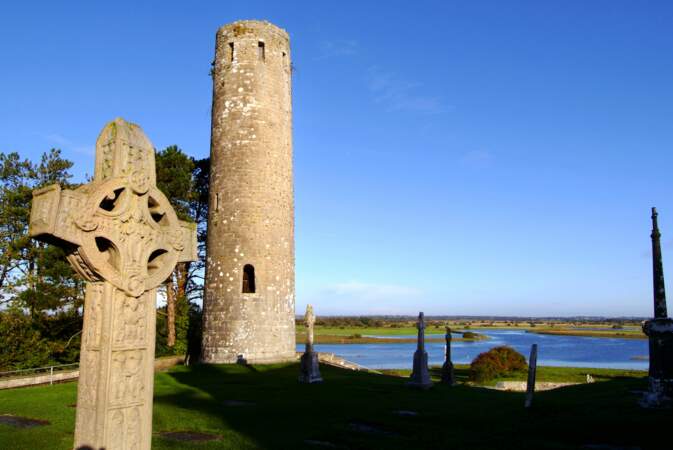 Vestiges celtiques au monastère de Clonmacnoise