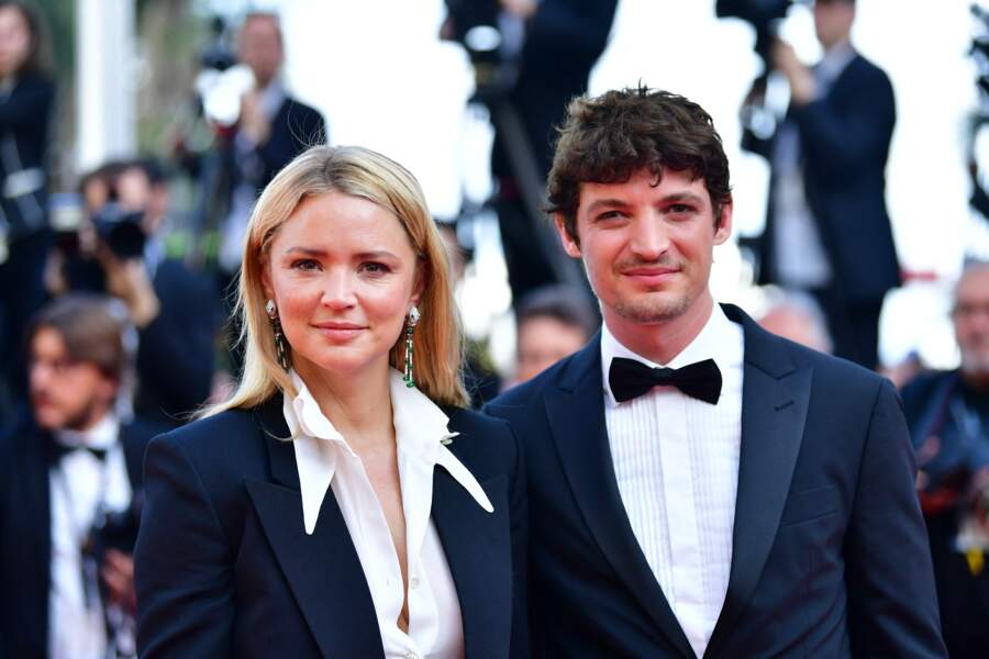Niels Schneider et sa compagne Virginie Efira lors du 72e Festival International du Film de Cannes