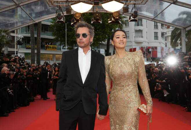 ... Jean-Michel Jarre et sa compagne, l'actrice Gong Li...