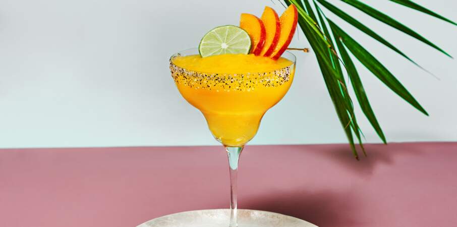 Cocktail Margarita givrée mangue