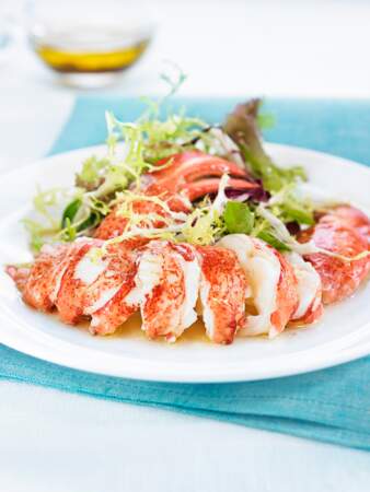 Salade de homard, sauce passion