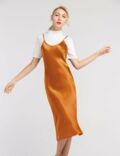 Slip dress : orange