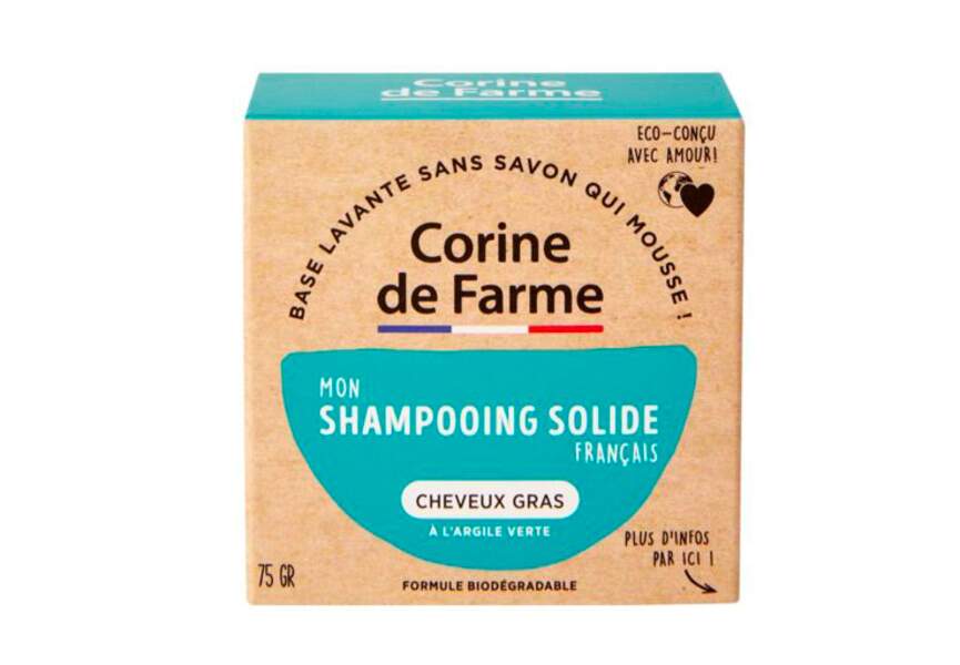 Mon shampooing solide français Corine de Farme 
