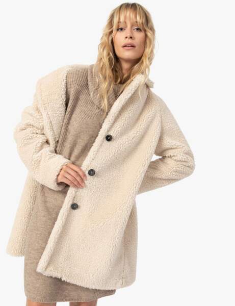 Gémo : le manteau fluffy