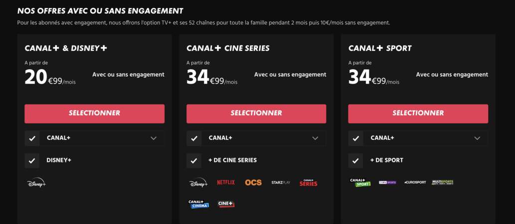 Un abonnement “Canal+ Ciné Série” - Canal+ 