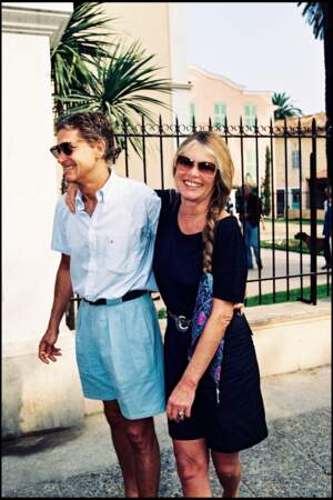 Brigitte Bardot et son mari Bernard d'Ormale le 21 septembre 1992.