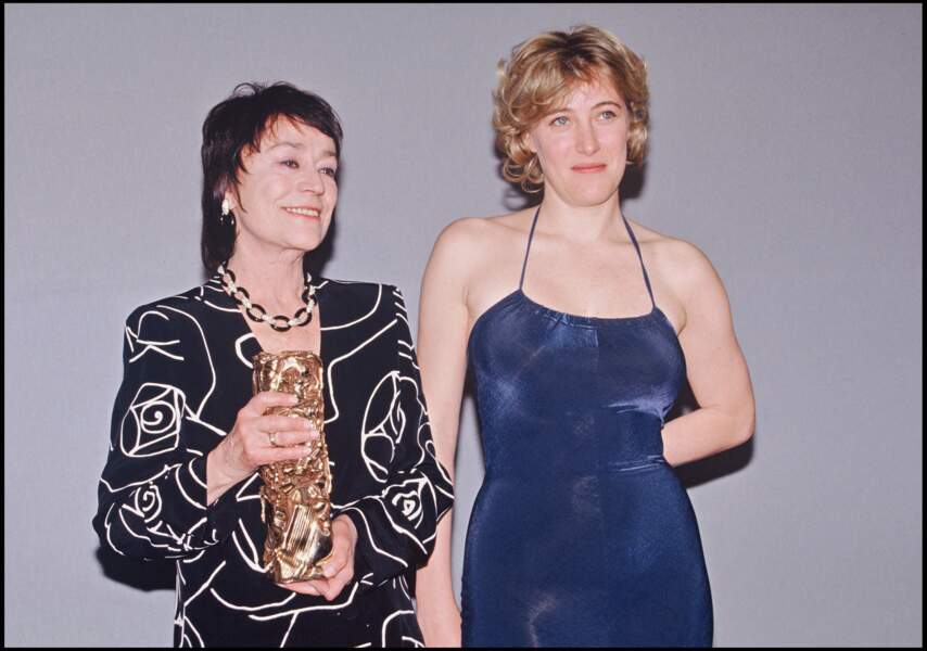 Annie Girardot et Valéria Bruni-Tedeschi à la 21e cérémonie des César (1996)