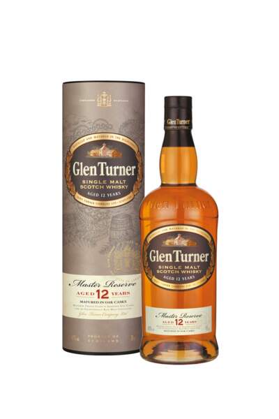 Coffret bouteille de whisky 12 ans d'âge - Glen Turner