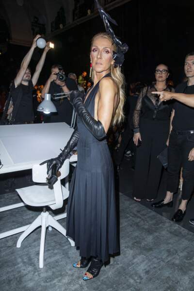 Céline Dion irrésistible en robe noire classique