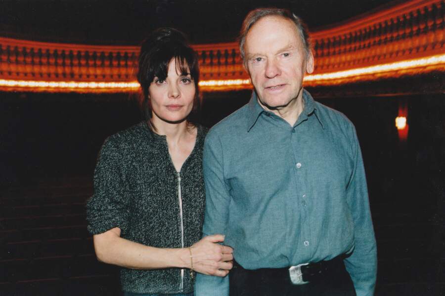 Marie et Jean-Louis Trintignant se retrouvent sur scène, en 2002, pour la pièce "Comédie sur un quai de gare" de Samuel Benchetrit.