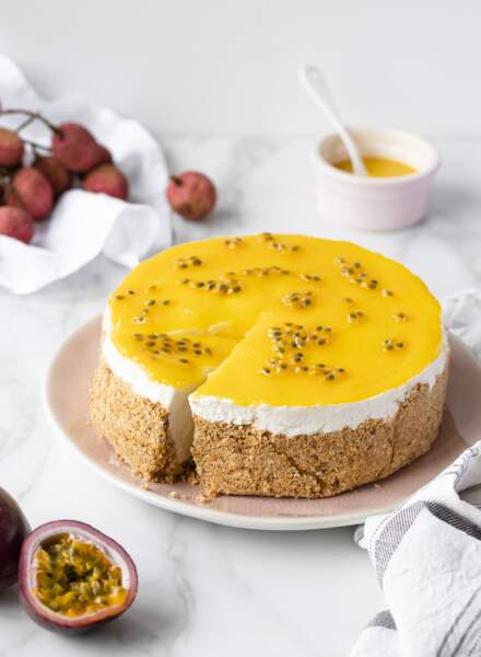 Cheesecake aux fruits exotiques