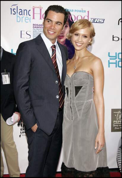 Jessica Alba et Cash Warren qu'elle a rencontré pendant le tournage du film "Les 4 fantastiques" en 2004 alors qu'il était assistant du réalisateur Tim Story...