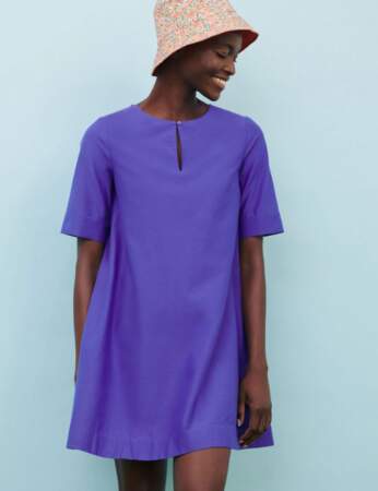 Robe trapèze : violette