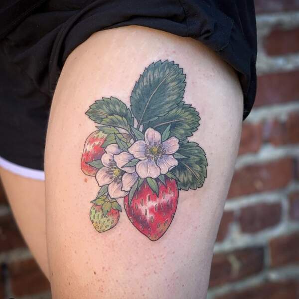 Tatouage de fraises 