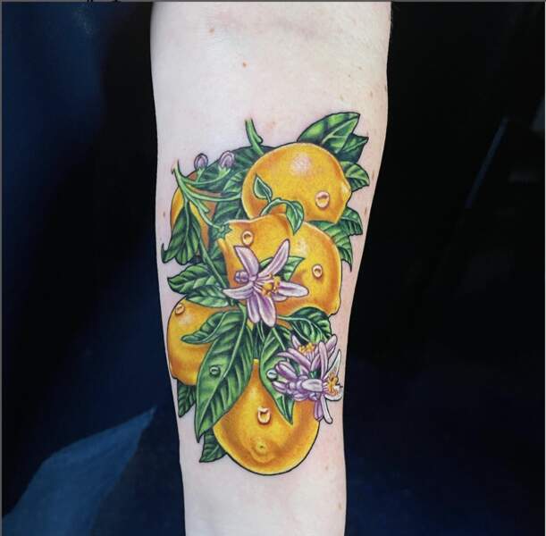 Tatouage de citrons