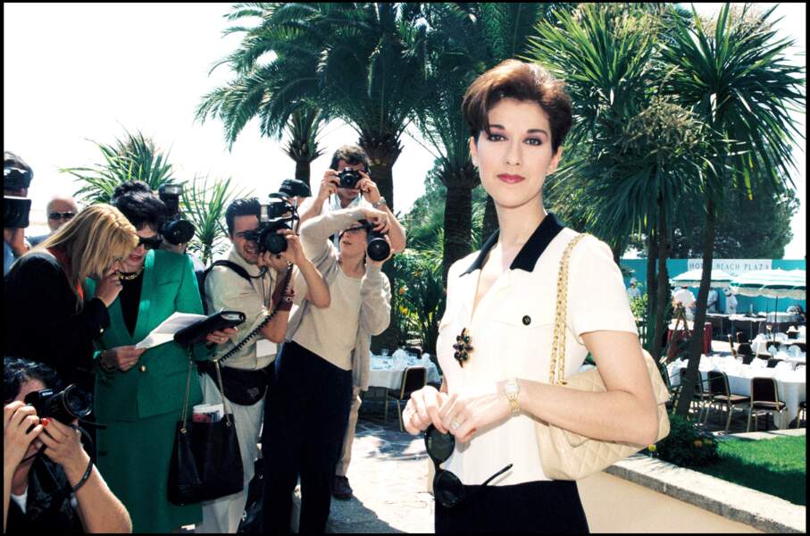 Céline Dion : 17 avril 1997 à Monte-Carlo lors de la cérémonie des World Music Awards.