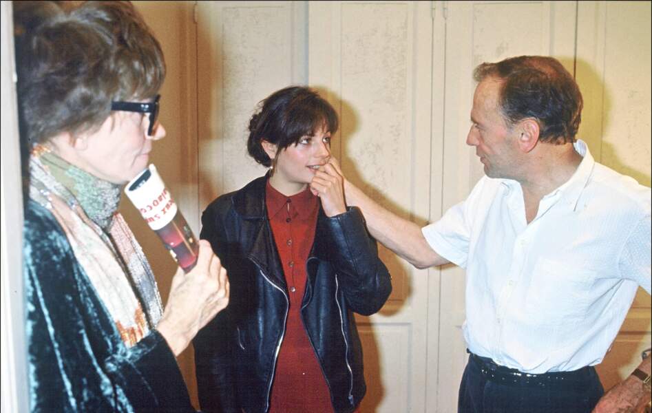 Nadine Trintignant, Marie Trintignant et son père Jean-Louis Trintignant