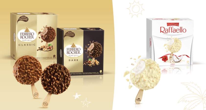 Glaces Rocher et Raffaello - Ferrero