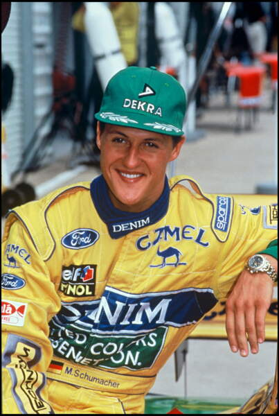 Carte Collector Michael Schumacher 1995 Bravo Sport - Format Coupé à La Main - État Excellent