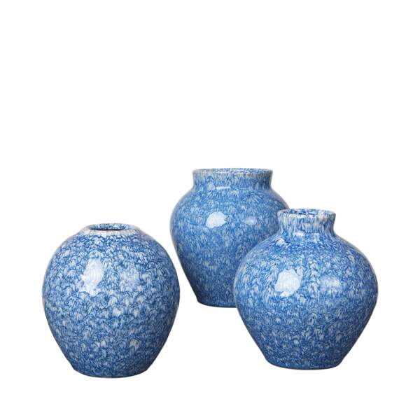Vases bleus
