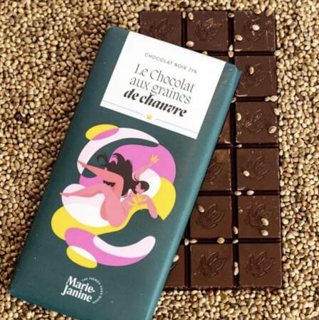 Tablette de chocolat aux graines de chanvre - Les Raffineurs