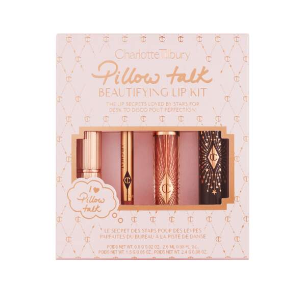 Le kit pour les lèvres  'Pillow Talk Beautifying Lip Kit' - Charlotte Tilbury
