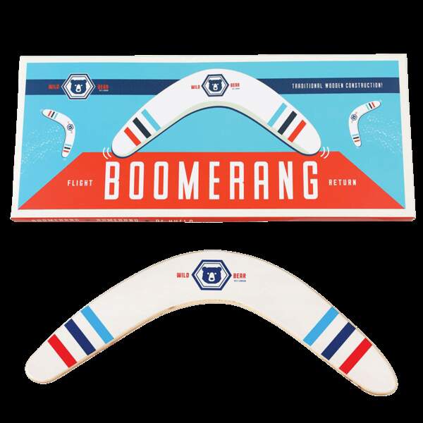 Un boomerang en bois