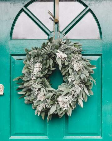 Couronnes de Noël en papier - Gris Fluo & Green