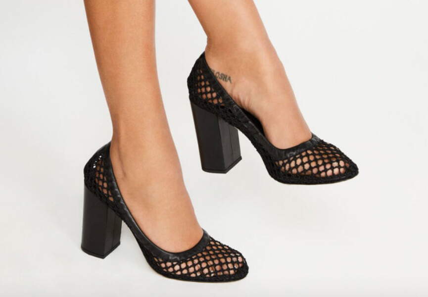 Escarpins Femme Tendance Talon Bloc 9 Cm – Chaussures Élégantes Synthétique Confort Quotidien