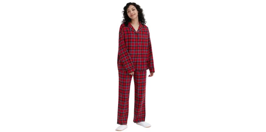 Le pyjama à motif écossais 