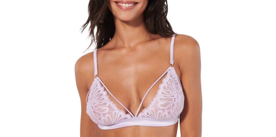 Bralette en dentelle - Bleu ciel