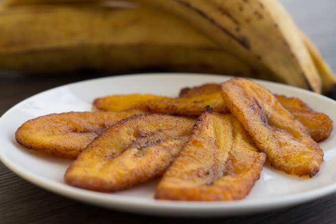 Bananes plantain frites au Air fryer (friteuse sans huile)