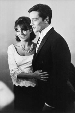 Alain et Nathalie Delon resteront mariés pendant quatre ans, jusqu'en 1969