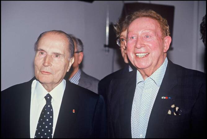 François Mitterand et Charles Trenet (1993)