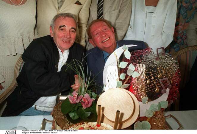 Charles Aznavour et Charles Trenet (1996)