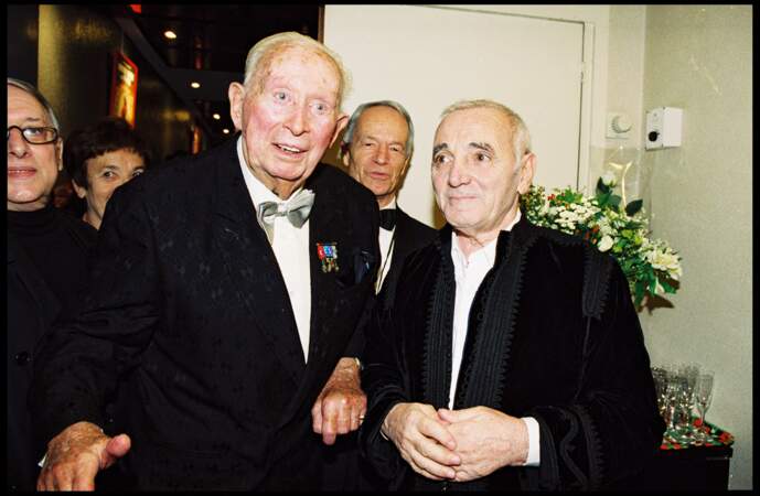 Charles Trenet et Charles Aznavour (2000)
