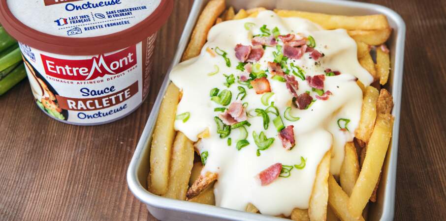 Loaded-fries sauce raclette 
