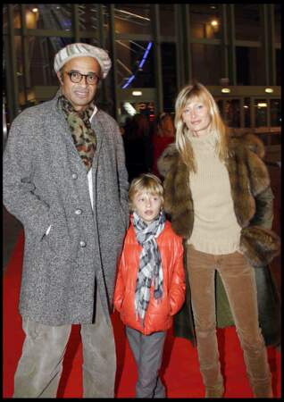 Yannick Noah avec sa femme Isabelle Camus et leur fils Joalukas