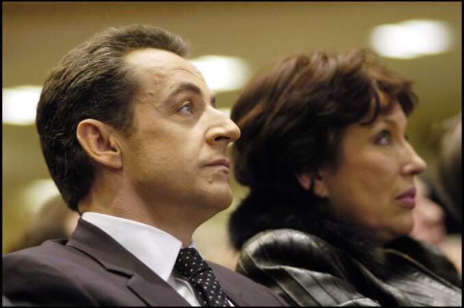 Roselyne Bachelot et Nicolas Sarkozy, le 11 février 2007