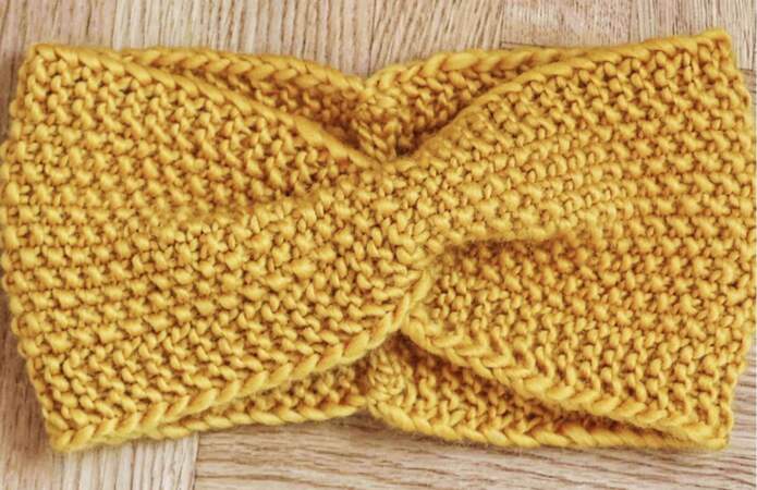 Un joli headband à tricoter
