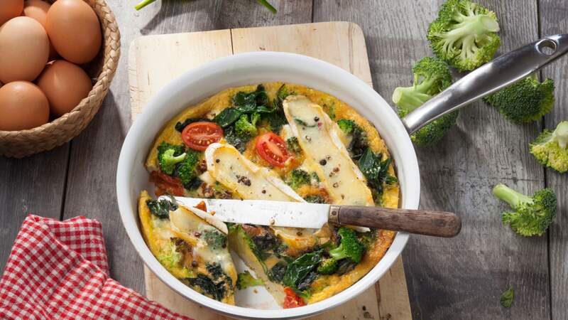 Frittata italienne aux légumes et reblochon