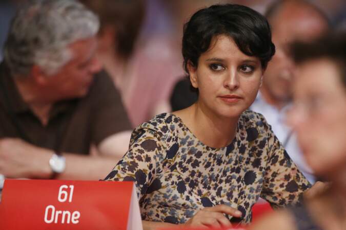 Najat Vallaud-Belkacem lors du 77ème congrès du Parti Socialiste, au Parc des Expositions de Poitiers, le 6 juin 2015.