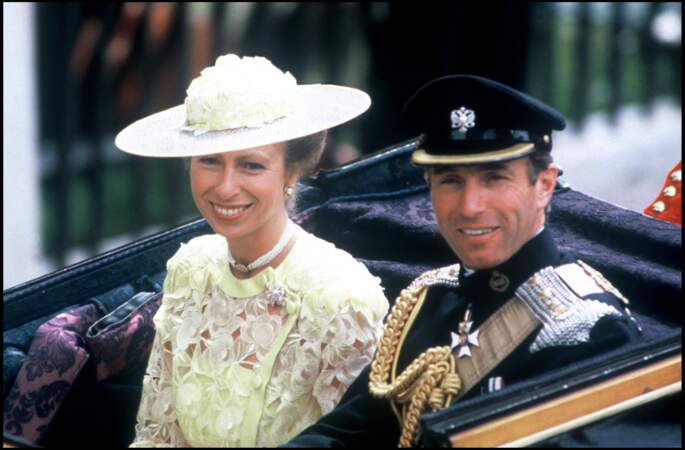 La princesse Anne et son ex-mari Mark Philips (1986)